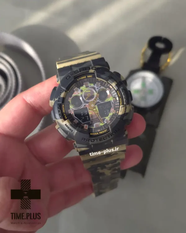 ساعت مچی مردانه کاسیو مدل GA-100CM-5A چریکی