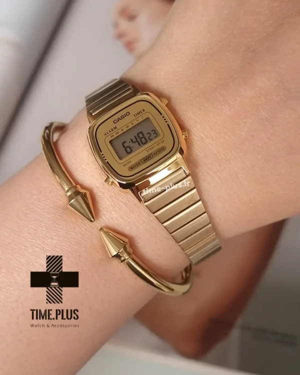 ساعت مچی زنانه کاسیو مدل LA670WGA-9D طلایی