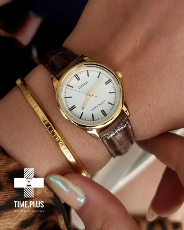 ساعت مچی زنانه کاسیو مدل LTP-V005GL-7AUDF طلایی