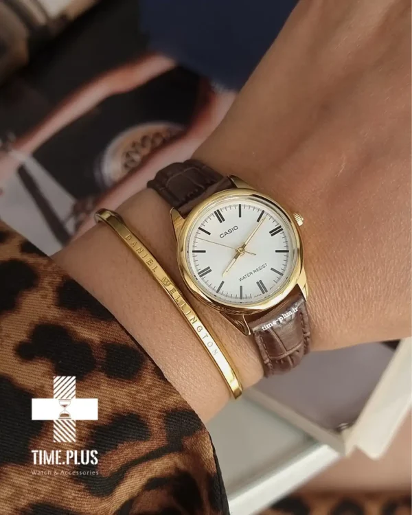 ساعت مچی زنانه کاسیو مدل LTP-V005GL-7AUDF طلایی