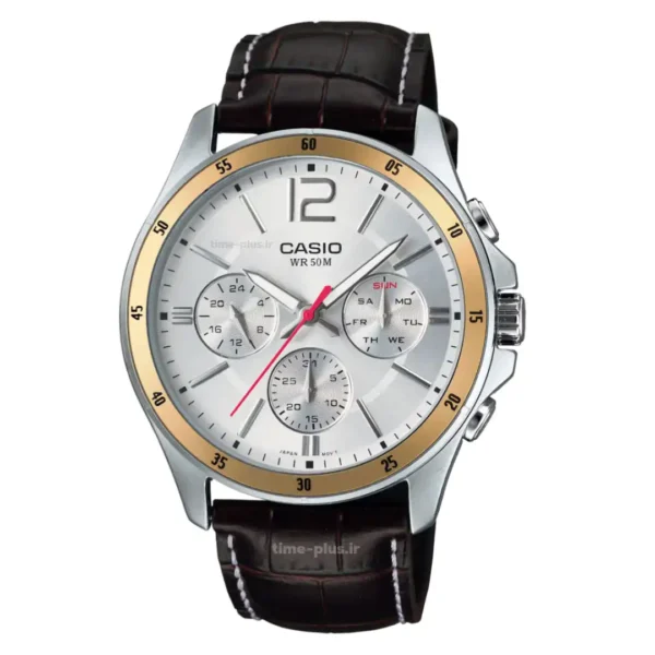 ساعت مچی مردانه کاسیو مدل MTP-1374L-7AV نقره ای