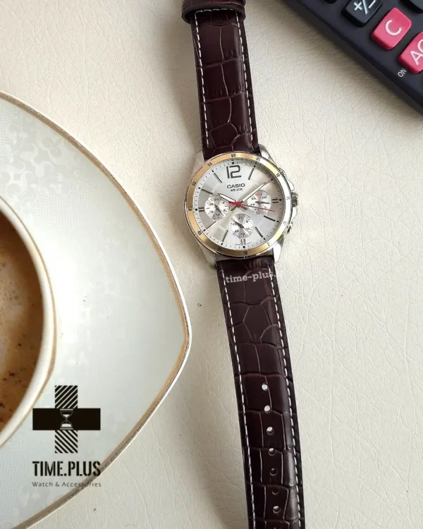 ساعت مچی مردانه کاسیو مدل MTP-1374L-7AV نقره ای