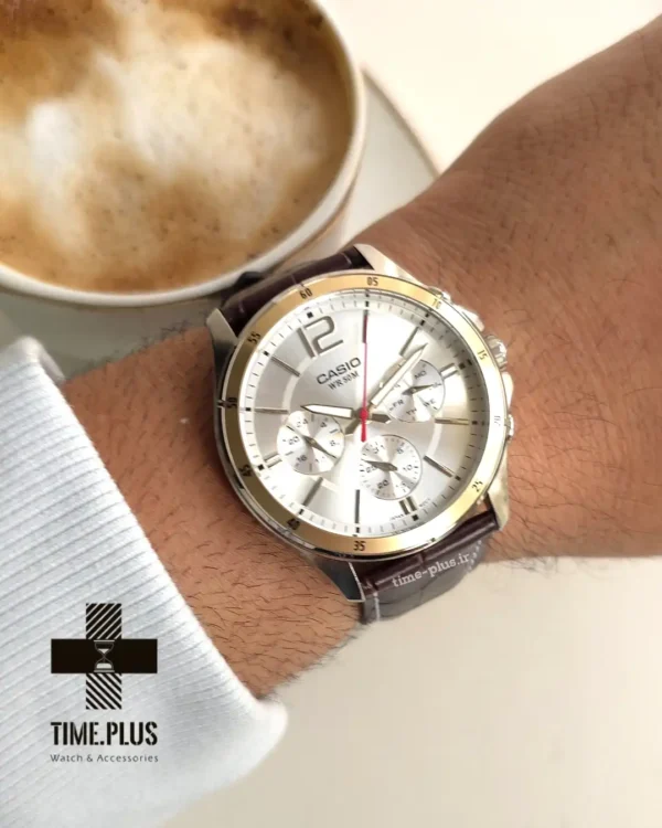 ساعت مچی مردانه کاسیو مدل MTP-1374L-7AV نقره ای