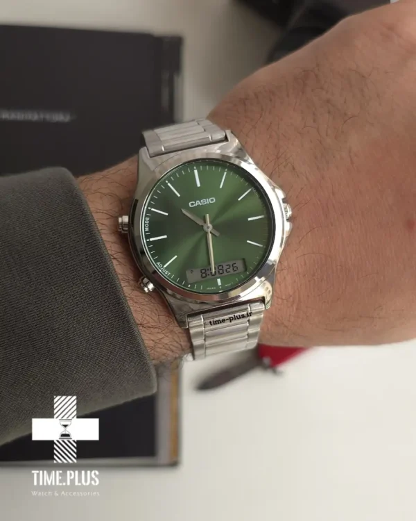 ساعت مچی مردانه کاسیو مدل MTP-VC01D-3E سبز
