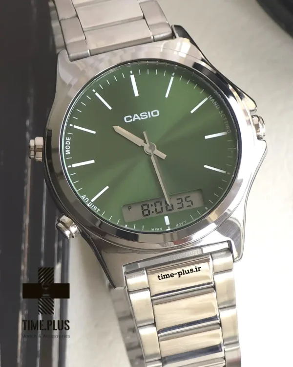 ساعت مچی مردانه کاسیو مدل MTP-VC01D-3E سبز