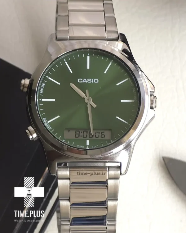 ساعت مچی مردانه کاسیو مدل MTP-VC01D-3E سبز