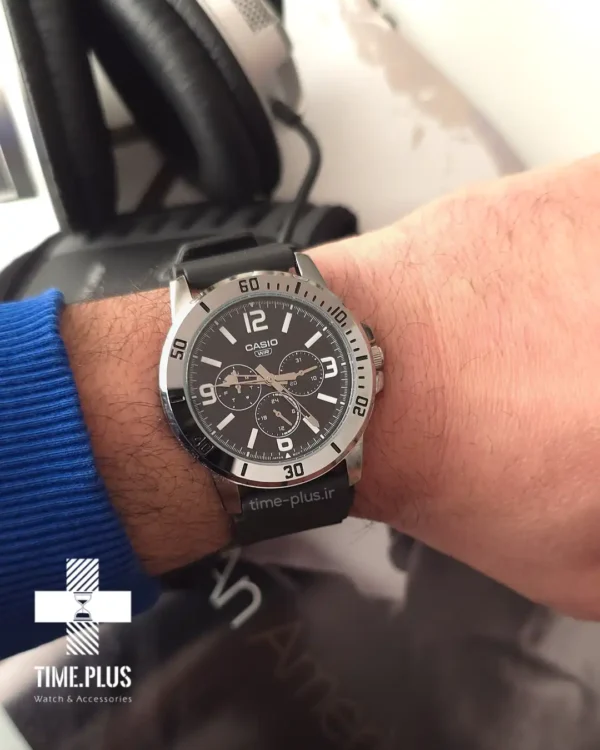 ساعت مچی مردانه کاسیو مدل MTP-VD300-1BUDF مشکی
