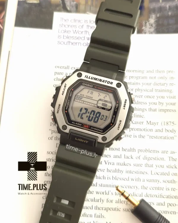 ساعت مچی مردانه کاسیو مدل MWD-110H-3AVDF خاکستری