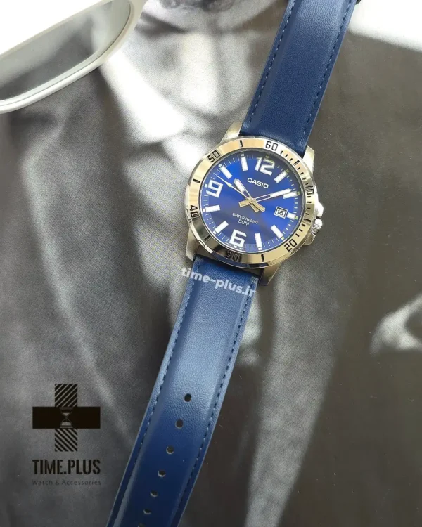 ساعت مچی مردانه کاسیو مدل MTP-VD01L-2B سرمه ای