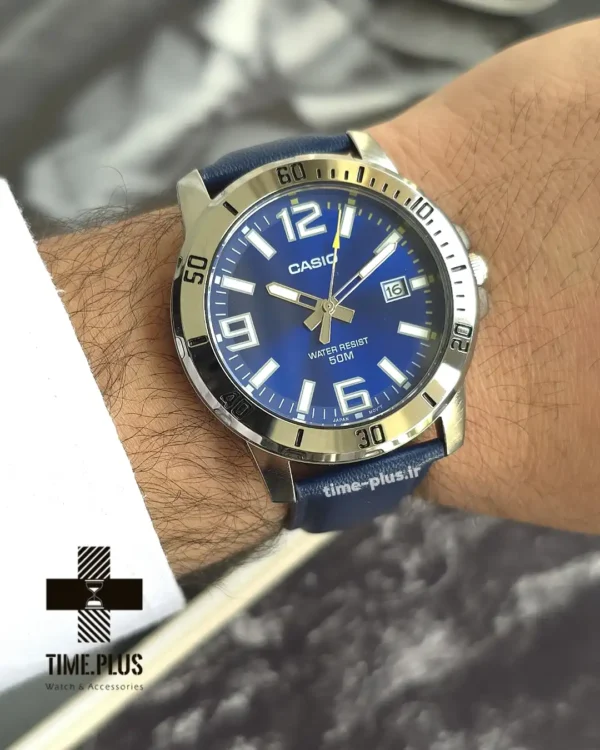 ساعت مچی مردانه کاسیو مدل MTP-VD01L-2B سرمه ای