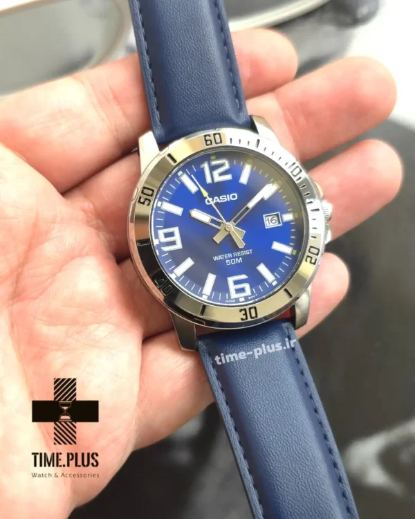 ساعت مچی مردانه کاسیو مدل MTP-VD01L-2B سرمه ای
