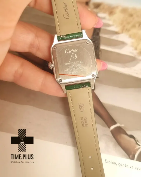 ساعت مچی زنانه کارتیه مدل سانتوس دومونت نقره ای
