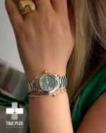 ساعت مچی زنانه شوپارد مدل هپی دایموند نقره ای و رزگلد