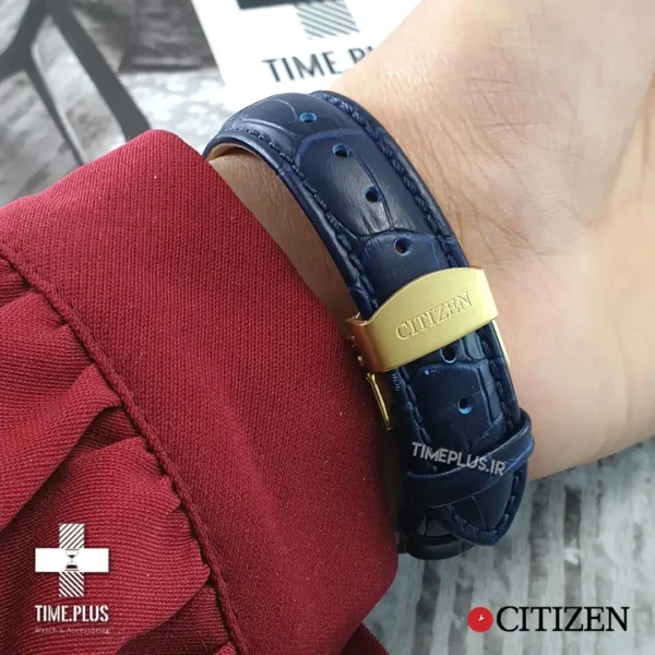 ساعت مچی ست زنانه و مردانه سیتی زن سرمه‌ای