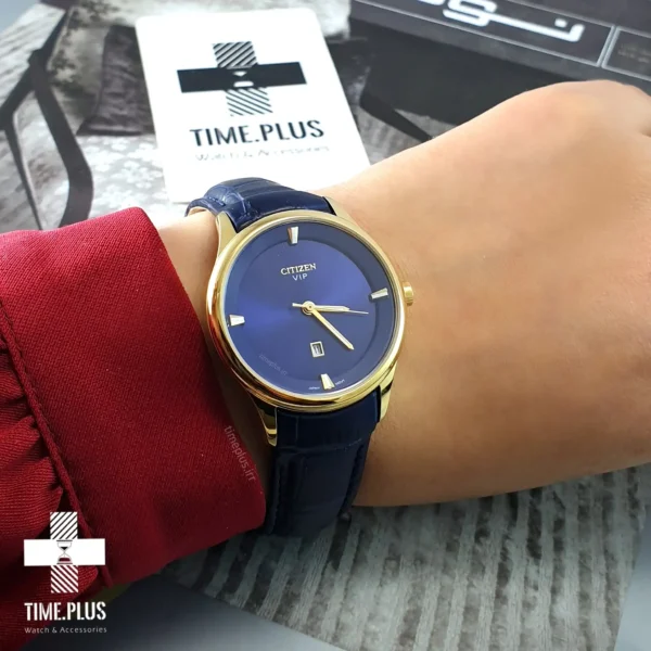 ساعت مچی ست زنانه و مردانه سیتی زن سرمه‌ای