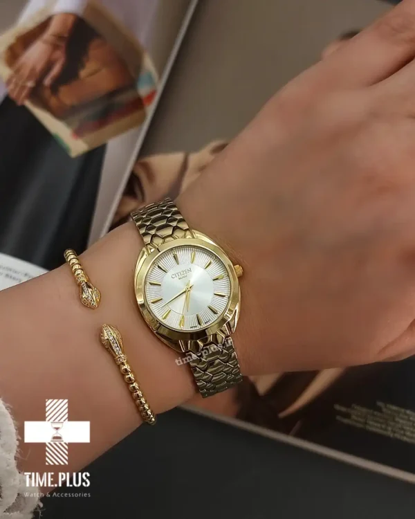 ساعت مچی زنانه سیتی زن طلایی