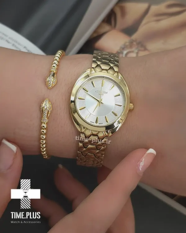 ساعت مچی زنانه سیتی زن طلایی