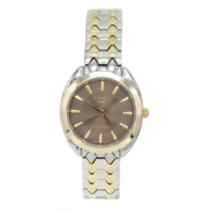 ساعت مچی زنانه سیتی زن نقره ای و طلایی