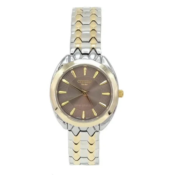 ساعت مچی زنانه سیتی زن نقره ای و طلایی