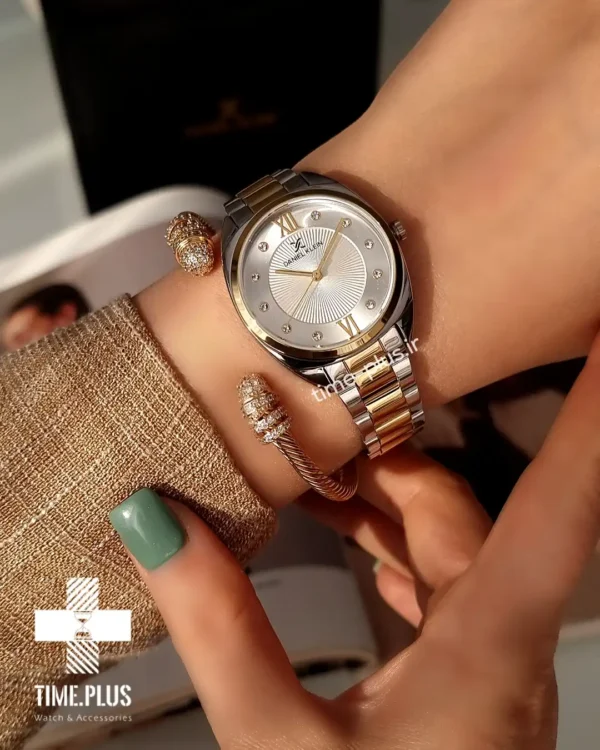 ساعت مچی زنانه دنیل کلین مدل DK-1.13398-4 نقره ای و طلایی