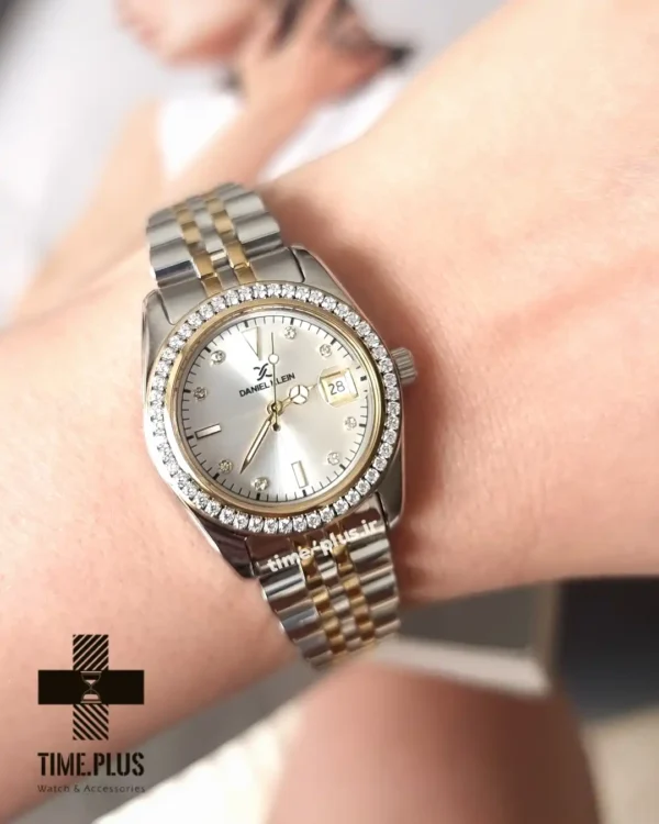 ساعت مچی زنانه دنیل کلین مدل DK-1.13715,-3 نقره ای و طلایی