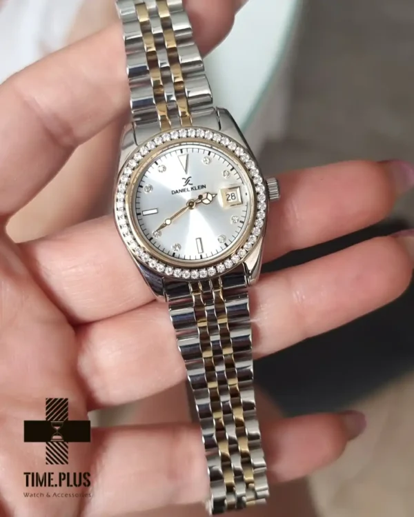 ساعت مچی زنانه دنیل کلین مدل DK-1.13715,-3 نقره ای و طلایی
