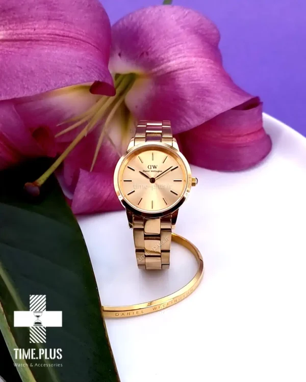 ساعت مچی زنانه دنیل ولینگتون طلایی