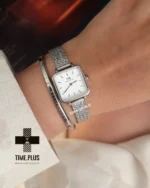 ساعت مچی زنانه دنیل ولینگتون مدل Quadro Pressed نقره ای