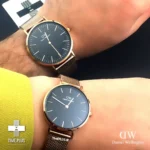 ساعت مچی ست زنانه و مردانه دنیل ولینگتون مشکی