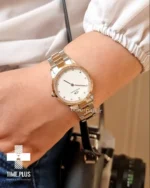 ساعت مچی زنانه دنیل ولینگتون نقره ای و رز گلد