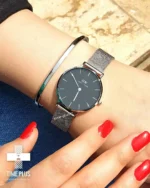 ساعت مچی زنانه دنیل ولینگتون رزگلد, مشکی, نقره‌ای