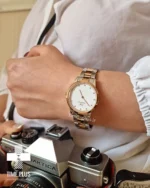 ساعت مچی زنانه دنیل ولینگتون نقره ای و رز گلد