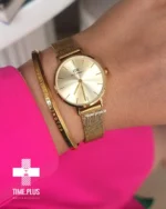 ساعت مچی زنانه دنیل ولینگتون طلایی