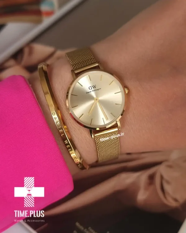 ساعت مچی زنانه دنیل ولینگتون طلایی