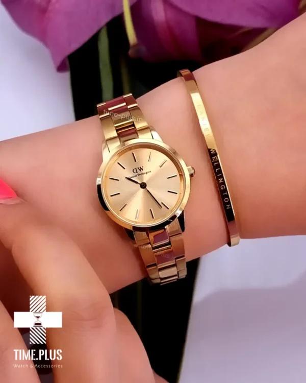 ساعت مچی زنانه دنیل ولینگتون طلایی