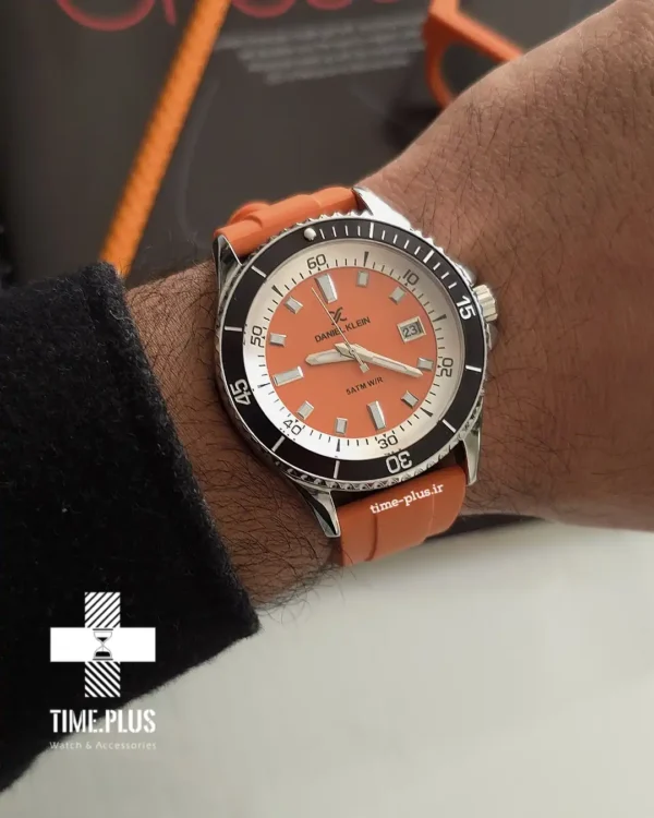 ساعت مچی مردانه دنیل کلین مدل DK.1.13683-5 نارنجی