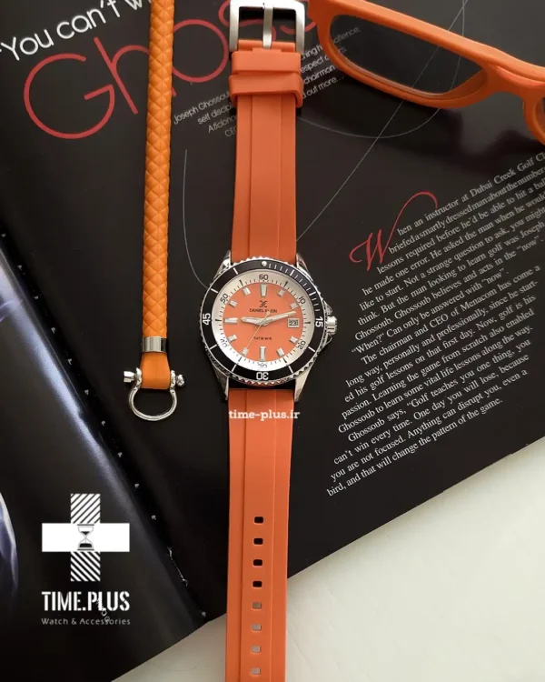 ساعت مچی مردانه دنیل کلین مدل DK.1.13683-5 نارنجی