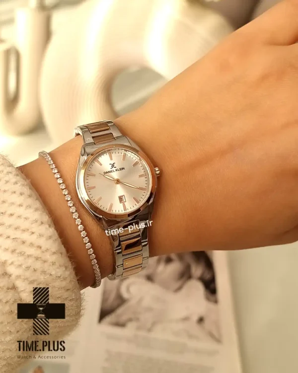 ساعت مچی زنانه دنیل کلین مدل DK.1.13625-6 نقره ای رزگلد