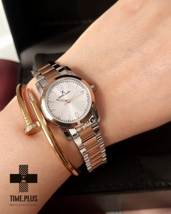 ساعت مچی زنانه دنیل کلین مدل DK-1.13821-6 نقره ای و رزگلد