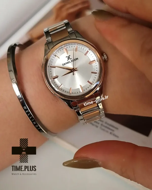 ساعت مچی زنانه دنیل کلین مدل DK.1.13586-5 نقره ای و رزگلد
