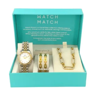 ساعت مچی زنانه دنیل کلین مدل Dk-1.13680-3 نقره ای و طلایی