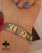 ساعت مچی زنانه الگانس نقره ای طلایی