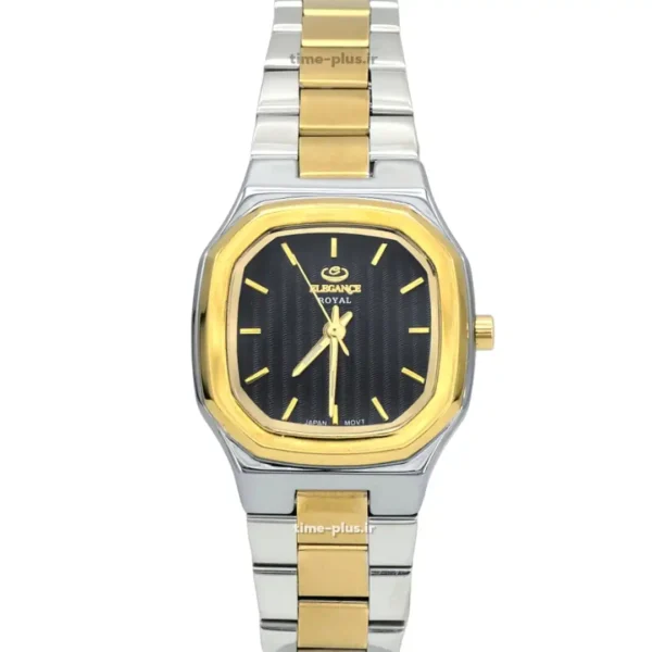 ساعت مچی زنانه الگانس نقره ای طلایی