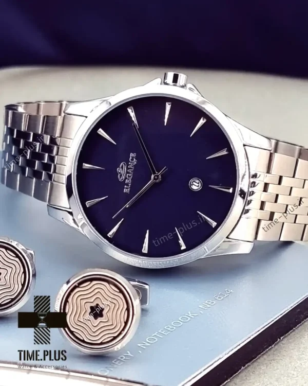 ساعت مچی مردانه الگانس سرمه‌ای