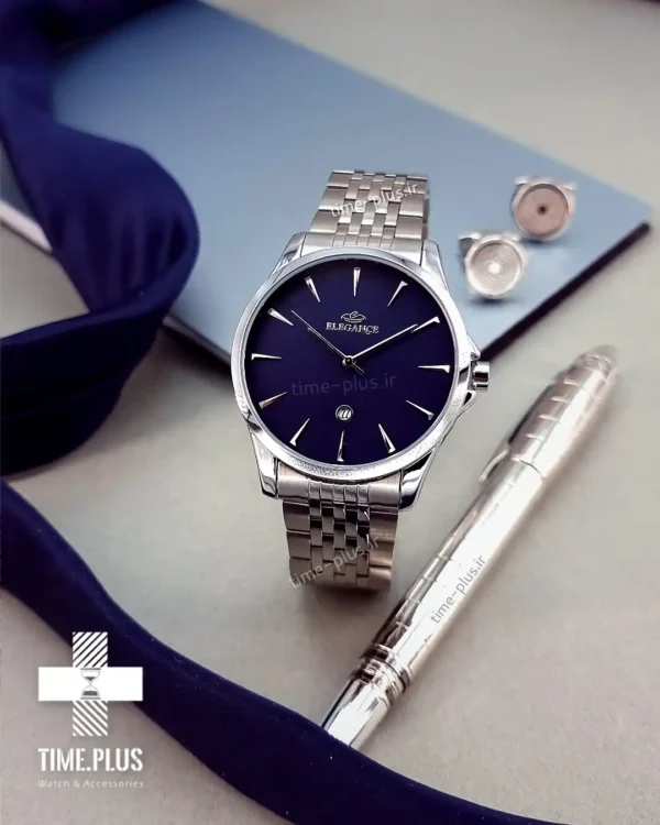 ساعت مچی مردانه الگانس سرمه‌ای