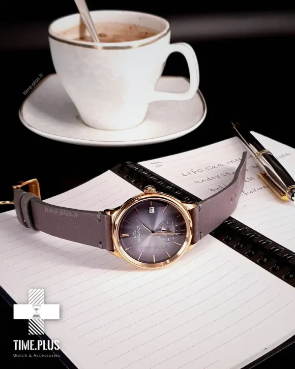 ساعت مچی مردانه الگانس طوسی رزگلد