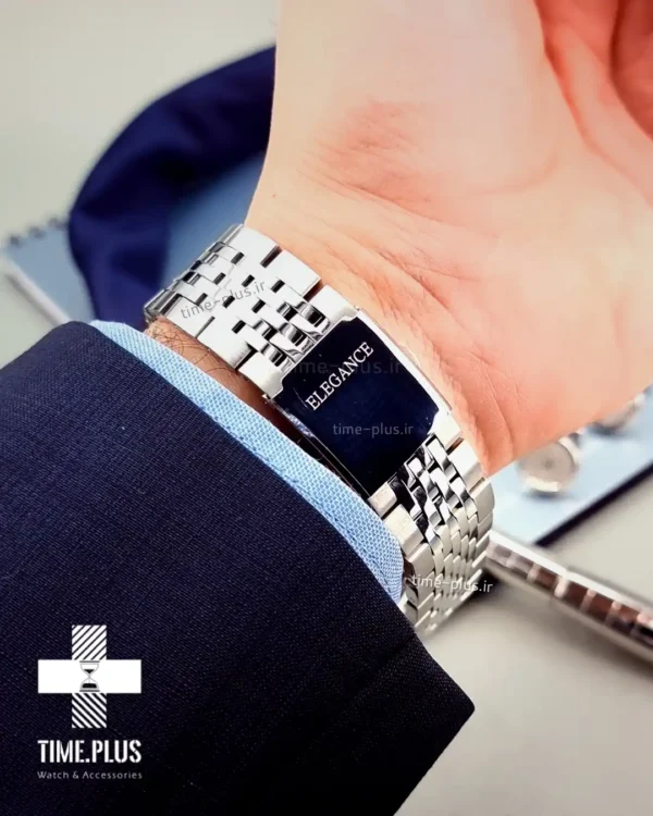 ساعت مچی مردانه الگانس سرمه‌ای