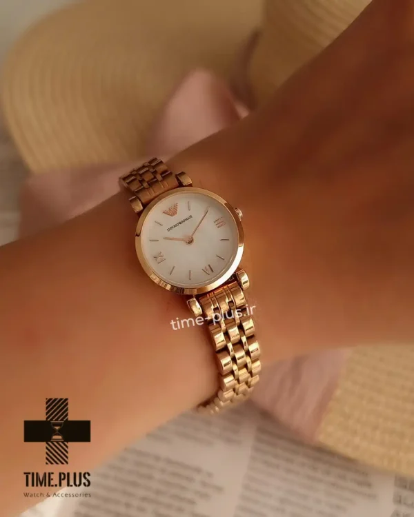 ساعت مچی زنانه امپریو آرمانی رزگلد