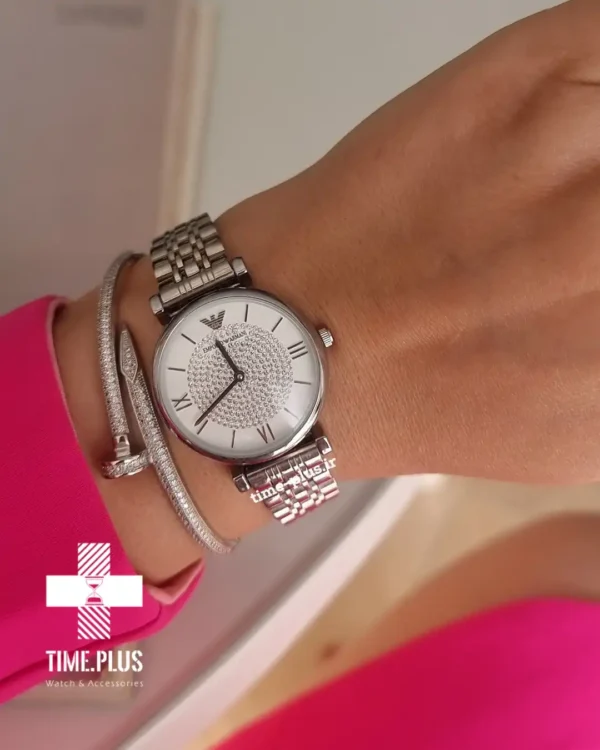 ساعت مچی زنانه امپریو آرمانی نقره ای