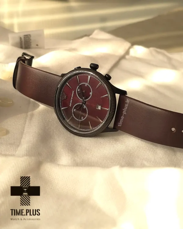 ساعت مچی مردانه امپریو آرمانی زرشکی